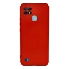 Mey İthalat®  Realme C21 Kılıf Nano içi Kadife Silikon - Kırmızı