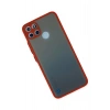 Mey İthalat®  Realme C21Y Kılıf Montreal Silikon Kapak - Kırmızı