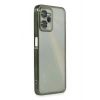 Mey İthalat®  Realme C35 Kılıf  Lensli Silikon - Yeşil