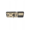 Mey İthalat®  Realme C35 Kılıf Pars Lens Yüzüklü Silikon - Gold
