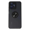 Mey İthalat®  Realme C53 Kılıf Montreal Yüzüklü Silikon Kapak - Siyah