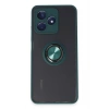 Mey İthalat®  Realme C53 Kılıf Montreal Yüzüklü Silikon Kapak - Yeşil