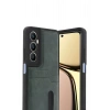 Mey İthalat® Realme C65 Sara Kartvizitli Deri Kılıf - Yeşil