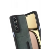 Mey İthalat® Realme C65 Sara Kartvizitli Deri Kılıf - Yeşil