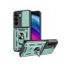 Mey İthalat®  Realme C75 4G Kılıf Pars Lens Yüzüklü Silikon - Yeşil