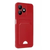 Mey İthalat®  Realme Note 50 4G Kılıf Kelvin Kartvizitli Silikon - Kırmızı