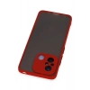 Mey İthalat®   Redmi 12C Kılıf Montreal Silikon Kapak - Kırmızı