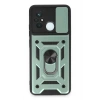 Mey İthalat®   Redmi 12C Kılıf Pars Lens Yüzüklü Silikon - Yeşil