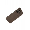 Mey İthalat®   Redmi 13 4G Kılıf Auto Focus Karbon Kapak - Kahverengi