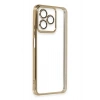 Mey İthalat®   Redmi 13 4G Kılıf  Lensli Silikon - Gold