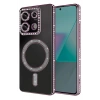 Mey İthalat®   Redmi 13C Joke Simli Magneticsafe Kılıf - Pembe