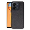 Mey İthalat®   Redmi 13C Kılıf Aras Deri Kapak - Siyah