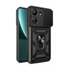 Mey İthalat®   Redmi 13C Kılıf Pars Lens Yüzüklü Silikon - Siyah