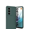 Mey İthalat®   Redmi 15 4G Auto Focus Karbon Kapak - Koyu Yeşil