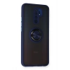 Mey İthalat®   Redmi 9 Kılıf Montreal Yüzüklü Silikon Kapak - Lacivert