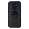 Mey İthalat®   Redmi 9 Kılıf Montreal Yüzüklü Silikon Kapak - Siyah