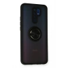 Mey İthalat®   Redmi 9 Kılıf Montreal Yüzüklü Silikon Kapak - Siyah