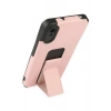Mey İthalat® Redmi 9A Kılıf Mega Standlı Silikon - Pudra