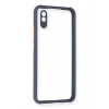 Mey İthalat®   Redmi 9A Kılıf Miami Şeffaf Silikon - Gri