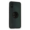 Mey İthalat®   Redmi 9A Kılıf Montreal Yüzüklü Silikon Kapak - Siyah
