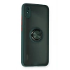 Mey İthalat®   Redmi 9A Kılıf Montreal Yüzüklü Silikon Kapak - Yeşil