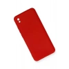 Mey İthalat®   Redmi 9A Kılıf Nano içi Kadife Silikon - Kırmızı