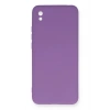 Mey İthalat®   Redmi 9A Kılıf Nano içi Kadife Silikon - Mor