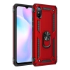 Mey İthalat®   Redmi 9A Kılıf Sofya Yüzüklü Silikon Kapak - Kırmızı