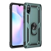 Mey İthalat® Redmi 9A Kılıf Sofya Yüzüklü Silikon Kapak - Yeşil