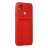 Mey İthalat®   Redmi 9C Kılıf Kelvin Kartvizitli Silikon - Kırmızı