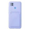 Mey İthalat®   Redmi 9C Kılıf Kelvin Kartvizitli Silikon - Lila