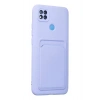 Mey İthalat®   Redmi 9C Kılıf Kelvin Kartvizitli Silikon - Lila