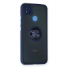 Mey İthalat®   Redmi 9C Kılıf Montreal Yüzüklü Silikon Kapak - Lacivert