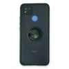 Mey İthalat®   Redmi 9C Kılıf Montreal Yüzüklü Silikon Kapak - Yeşil