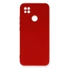 Mey İthalat®   Redmi 9C Kılıf Nano içi Kadife Silikon - Kırmızı