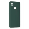 Mey İthalat®   Redmi 9C Kılıf Nano içi Kadife Silikon - Koyu Yeşil