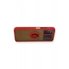 Mey İthalat®   Redmi 9T Kılıf Montreal Yüzüklü Silikon Kapak - Kırmızı