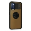Mey İthalat®   Redmi 9T Kılıf Montreal Yüzüklü Silikon Kapak - Siyah