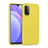 Mey İthalat®   Redmi 9T Kılıf Nano içi Kadife Silikon - Sarı