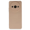 Mey İthalat®   Redmi A3 4G Kılıf Nano içi Kadife Silikon - Pudra