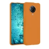 Mey İthalat®   Redmi K30 Pro Kılıf Nano içi Kadife Silikon - Turuncu