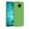 Mey İthalat®   Redmi K30 Pro Kılıf Nano içi Kadife Silikon - Yeşil
