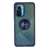 Mey İthalat®   Redmi K40 Kılıf Montreal Yüzüklü Silikon Kapak - Lacivert