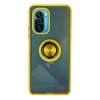 Mey İthalat®   Redmi K40 Kılıf Montreal Yüzüklü Silikon Kapak - Sarı