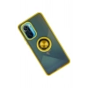 Mey İthalat®   Redmi K40 Kılıf Montreal Yüzüklü Silikon Kapak - Sarı