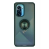 Mey İthalat®   Redmi K40 Kılıf Montreal Yüzüklü Silikon Kapak - Yeşil