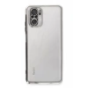 Mey İthalat®   Redmi Note 10 Kılıf  Lensli Silikon - Gümüş