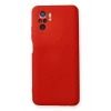 Mey İthalat®   Redmi Note 10 Kılıf Nano içi Kadife Silikon - Kırmızı