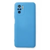 Mey İthalat®   Redmi Note 10 Kılıf Nano içi Kadife Silikon - Mavi