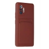 Mey İthalat®   Redmi Note 10 Pro Kılıf Kelvin Kartvizitli Silikon - Bordo